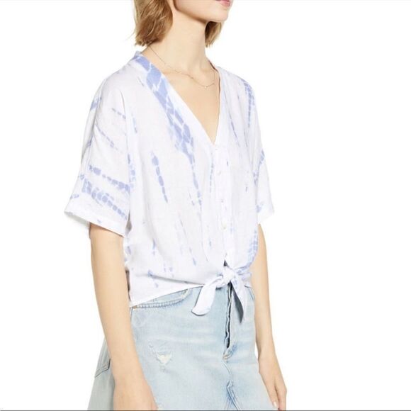 Rails Thea tie waist blouse  rayon/ linen blend blouse size S, M, L, NWT - Picture 7 of 14